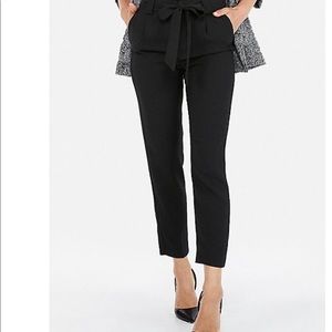 Black sash dress pants